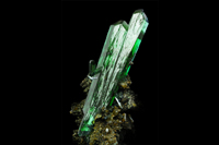 Vivianite on Siderite 6 cm&nbsp;&nbsp; &bull; &nbsp;&nbsp;Huanuni Mine, Huanuni, Dalence Province, Oruro Department, Bolivia